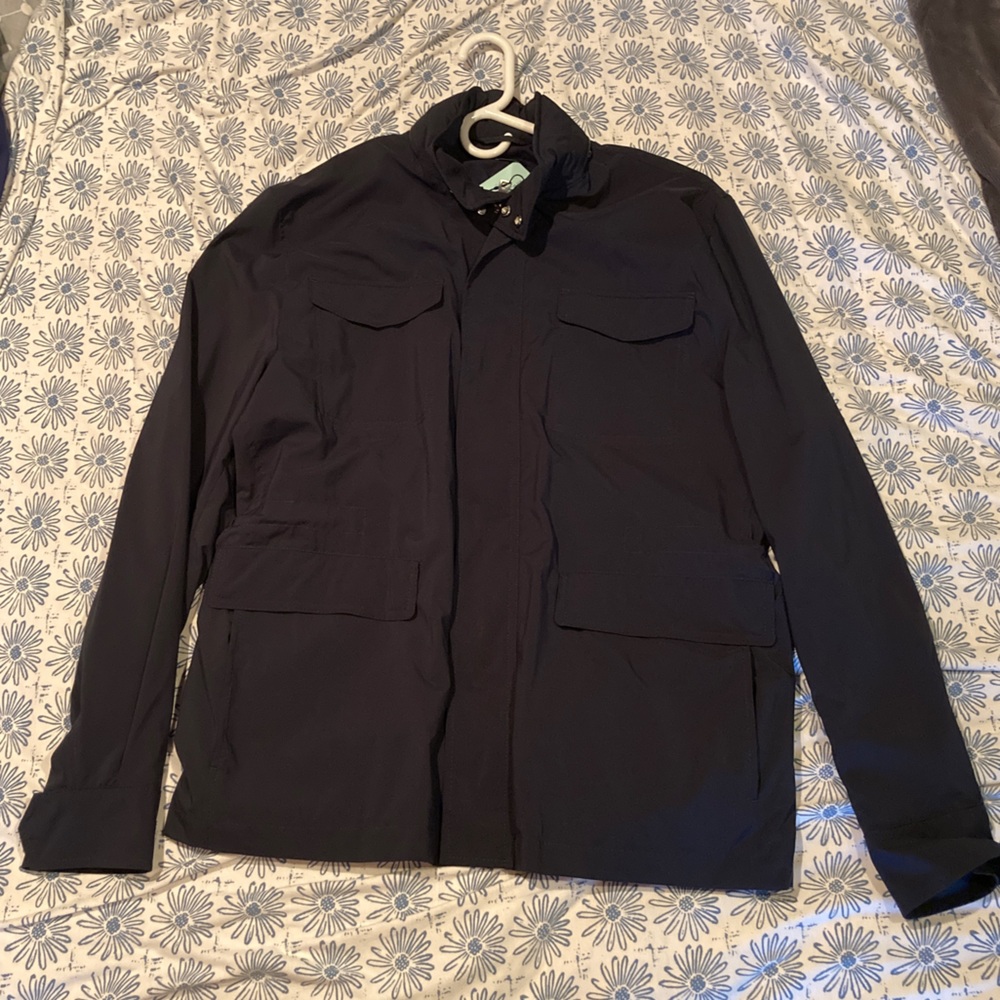 PETER MILLAR ALL WEATHER FLEX COAT W/ SINCH WAIST AND OPTIONAL ROLLING HOOD